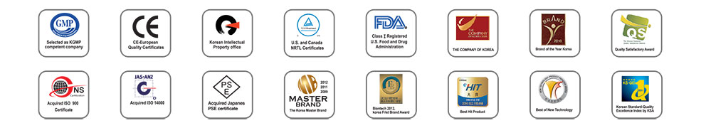 alkaline water ionizer certifications